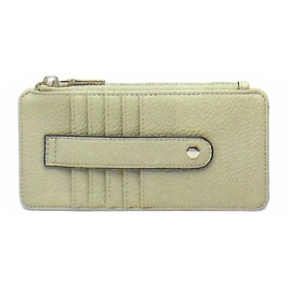 NEW JEN & CO. women's saige slim card holder wallet in avacado
